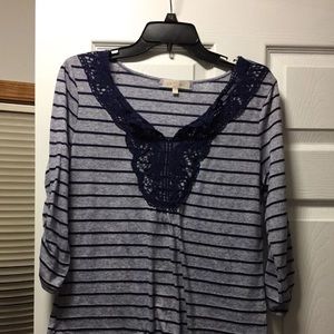 Striped almost famous top
